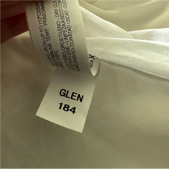 Zara White Jacket with Black Tie NWT XS - Picture 6 of 7